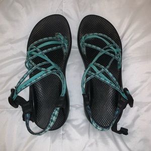 Teal Chaco Sandals